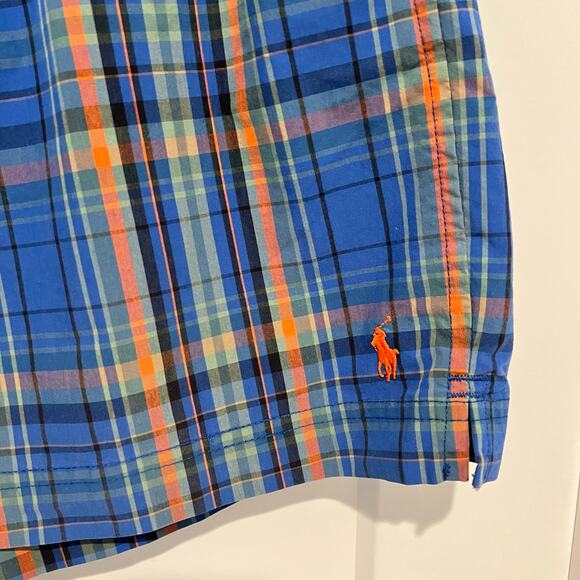 Polo Sport Ralph Lauren Swim Shorts Trunks Men’s XL Lined Plaid Blue Mul… - Picture 3 of 14